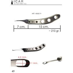 Rénette abcès 11 mm alu véto- ICAR