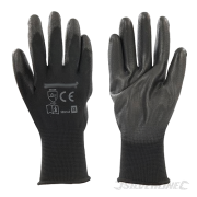 gants de protection noir PU